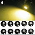 10 stk. T4.2 12V LED-pære Bilinstrument Dashboard Meter Panel Lys Lamper Yellow 10