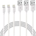 Miniatyrbilde 1 av 5: 3-pakning iPhone-ladekabel 2 m 【MFI-sertifisert】 Lynladekabel for iPhone 11 Pro XS Max XR X 8 7 6s 6 Plus 5 SE iPad, hvit ledning