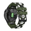 Pikkukuva 1 / 8: Silikoninen ranneke Garmin Fenix 7x 7 6 5 6X Pro 5X Plus Fenix 3HR Quick Release 22 26mm -rannekkeelle Garmin Enduro 2 -kellonauha lime 22mm width strap