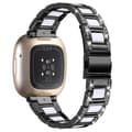 Kompatibel med Fitbit Versa 4 Armband Klockarmband Multicolor Black\/White