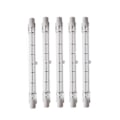 Miniatyrbilde 1 av 2: Dimbar R7s 189mm 100w Halogenpære Ac220-240v J189 Lineær Halogen Flomlys For Landskap, Sikkerhet, Gatebelysning (sett med 5)