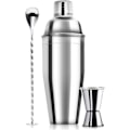 Miniatyrbild 1 av 5: 24oz Cocktailshaker-set - Professionell Margarita-mixer, Dryckes-shaker och Mätjigger & Blandningssked-set i Bartender Sil Martini-kit