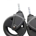 Miniatyrbilde 3 av 5: 2x Barnevogn Hjul Tilbehør Gummi Barnevogn Reservedeler for Kjæledyrvogn Erstatning Barnevogn Tralle Hjulsett front wheel