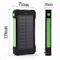 Miniatyrbilde 3 av 6: 20000mAh bærbar solcellelader for utendørs bruk, villfiske, camping, høykapasitets backup-strøm, hurtiglading, mobil strøm Verde