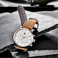 Miniatyrbillede 5 af 5: Benyar Design 2022 Nye Top Mode Sports Quartz Herreure Multifunktionelt Vandtæt Premium Læder Kalenderur Relogio BlackGold