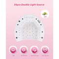 Miniatyrbillede 2 af 5: SUN2C smart 33 lamper 48W neglelampe dobbelt lyskilde LED negletørrer_ca