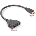 Pikkukuva 3 / 5: HDMI-kaapeli 1080P HDMI-jakajakaapeli Portti Uros - 2 Naaras 1 sisään 2 ulos -jakaja