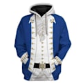 Miniatyrbillede 1 af 2: 2023 Hættetrøje Historiske Figurer Kollektion 3D Digital Print Casual Hættetrøje Cosplay #Alexander Hamilton S
