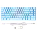 Mechanical Keyboard 82 Keys RGB Three Modes Support Wireless 2.4G BT3.0 Ergonomic 1800mAh Battery Wired Keyboard Blue Switch 1.1