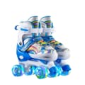 Double-Row Roller Skates Compatible with Children - Complete Set Compatible with Beginners and Children Blue Blue S