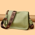 Miniatyrbillede 4 af 5: Ægte Læder Dame Tote Taske Luksus Blød Koskind Dame Skuldertaske Crossbody Tasker 2024 Mode Kvinde Messenger Sac SKY BLUE 27 10 20