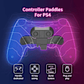 Miniatyrbillede 2 af 5: Ps4 Back Clip Extender Sort, Ps4 Controller Paddles Bagknap Tilbehør/turbo Funktion Fps/tilpasning Mapping Knapper/audio Jack