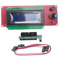 Smart Display Controller Ramps 1.4 2004 LCD-controller med adapter egnet til 3D-printer RepRap-adapter Red