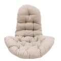 Hängande Äggstol Tjock Sittdyna Gungstol Kudde, Beige
