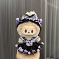 Miniatyrbillede 2 af 2: 1 stk. Labubu 17 cm vedhæng vinyl plysdukke tøjsæt tilbehør LBB-19