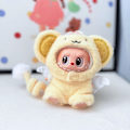 Miniatyrbillede 2 af 6: /NC/Labubu Tøj Nyt Design Blødt Sød Krøllet Hale Abe Fluffy Legetøj Tøj PVC Plys Dyr Stil med Snoet Hale til Dukker monkey