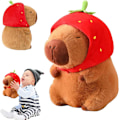 Miniatyrbillede 8 af 8: Capybara Plyslegetøj, Karpe Simulationslegetøj, Jordbær Capybara Plys, Realistisk Plys Capybara, Jordbær Sød Plys Karpe, Capybara Plys, Fødselsdagsgave M9