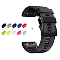 Miniatyrbillede 2 af 8: 22 26mm Silikone Urrem Til Garmin Fenix 7x 6 5 6X Pro 5X Plus Fenix 3HR Quick Release Håndledsrem Til Garmin Enduro 2 Rem C 26mm width strap