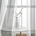 Miniatyrbillede 4 af 9: Tylgardiner, Mørklægningsgardiner til stuen, 2 stk., Termiske isolerende gardiner mod kulde og varme til soveværelset med øjer, lysegrå Gris 140X260CM
