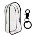 Miniatyrbillede 1 af 5: PVC Labubu Dukke Beskyttelsesetui Vandtæt Transparent Labubu Dukke Beskyttelsesetui til Tegneseriefigurer [DB] Black