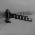 Foldable Drying Rack Wall Mounted Telescopic Clothes Rack Black black 1pc