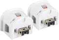 2 Motion Plus Adapter Sensor for Wii Fjernkontroll, Motion Plus Adapter Akselerator Erstatning for Wii Motion Plus Adapter White