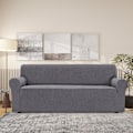 Miniatyrbild 2 av 8: 3-sits sofföverdrag, justerbara överdrag, stretch sofföverdrag, med armstöd, soffskydd för katter, hundar och husdjur, grå Grey 3 seats (185-215 cm)
