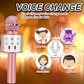 Miniatyrbild 5 av 5: Karaoke Trådlös Mikrofon Bluetooth Handhållen Mikrofon för Barn