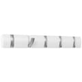 Wall Mounted Coat Rack with 5 Hooks, White