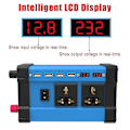 Miniatyrbilde 4 av 5: Inverter 4000w 12v Til 220v/110v Spenningsomformer Smart Fargeskjerm Dobbel Usb 3.6a Hurtiglading DC12V To 110V