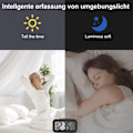 Miniatyrbillede 7 af 9: digitalt vækkeur, smart natlys, LCD-ure, sort, blå, hvid, pink, 24 timers forsendelse, Blue