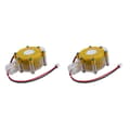 2X 12V Reglerad DC Mikro-Typ Hydrogenerator Liten Generator Vattenflöde Lufttrycksgenerator Kranström Yellow