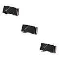 Miniatyrbild 1 av 5: 1/2/3/5 Herr Solid Automatiskt Spänne Spärr Läder Metall Bälte 3-Pack
