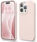 Liquid Silicone Case Compatible with iPhone 15 Pro, Premium Silicone, Full Protective Cover - Lovely Pink