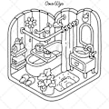 Miniatyrbillede 3 af 5: Farvelægningsbog til Voksne og Teenagere, Super Søde Mønstre til Afspænding