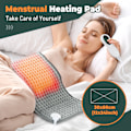 Miniatyrbillede 3 af 9: Elektrisk Varmepude til Menstruation og Muskelsmerter med Nem Kontrol 30*59cm