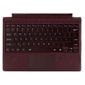 1089D Compatible Colorful Backlit Bluetooth Keyboard with Touchpad for Microsoft Surface Pro 7+ / 7 / 6 / 5 / 4 / 3 Brown