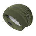 XJYDNCG Unisex Elastisk Satin Nattmössa, Slouchy Justerbar Mössa med Satinfoder - Grön