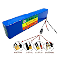 Miniatyrbilde 3 av 5: 36V 30Ah Høyeffekts 10s3p Li-ion Batteripakke med Multi-kontakt 350W 500W Multifunksjonell Js Bullet-SM
