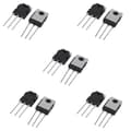 10 kpl piitransistori - D 1047 + B 817, 200 V, 12 A Black