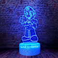 Pikkukuva 1 / 5: Super Mario Bros LED Anime Lamppu Pöytä 3D Illuusio Uni Sinulle