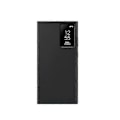 Miniatyrbillede 1 af 4: Til Samsung Galaxy S23 Ultra Wallet Case med kortslot, Tap Window & Beskyttende Cover, Sort