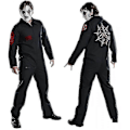 Pikkukuva 2 / 5: Slipknot -bändin cosplay-asu, löysä haalari Halloweeniin L