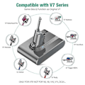 Miniatyrbild 2 av 5: Passar 2500mah V7 Ersättningsbatteri För Sv11 V7 Animal V7 Trigger V7 Hepa V7 Car+boat V7 Absolute Dammsugare