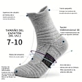 Pikkukuva 6 / 7: 3 paria/erä miesten sukkia kompressiosukat hengittävät koripallo urheilu pyöräilysukat kosteutta siirtävät erittäin joustavat putkisukat 3pairs Mixed Colors Single code
