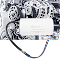 Miniatyrbilde 4 av 5: Cbb60 Motorkondensator 450v 50uf Mikrofarad Kondensator Ledning