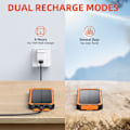 Miniatyrbilde 3 av 7: Powerbank solcellelader, 20 000 mAh bærbar trådløs lader med USB C inngang/utgang for mobiltelefoner, eksternt batteri med dobbel for camping