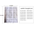 Miniatyrbillede 3 af 9: Badeværelsesforhæng Vandtæt Badeforhæng PEVA Moderne Geometrisk Ternet Mønster Bondehus Hjem Dekoration Gennemskinnelig shower curtain 150x180cm