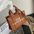 Miniatyrbild 2 av 5: The Tote Bag för Kvinnor Dupes Mini Läder Tote Bag Liten Personlig Crossbody Handväska