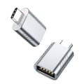 Pikkukuva 1 / 5: 1 pari USB C - USB-sovitin USB3.2 naaras Type C uros -sovittimeen, tukee jopa 10 Gbps nopeaa latausta eri laitteille space silver